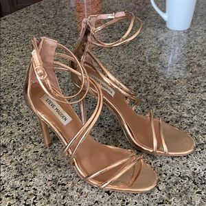 Rose gold Steve Madden heels!